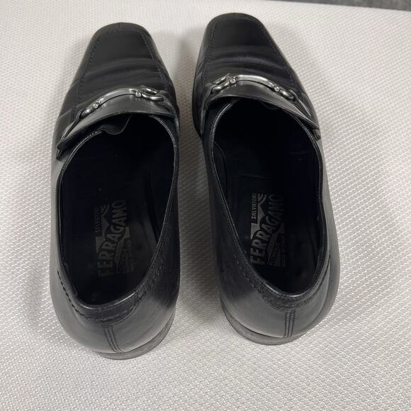 Salvatore Ferragamo Gregory Leather Shoes Size 9.5 2E Made In‎ Italy main image 8